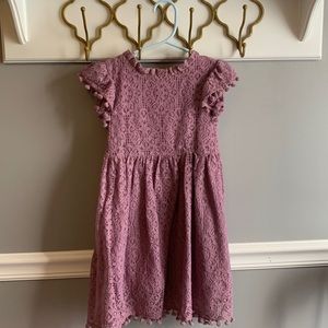 Purple Lace toddler dress